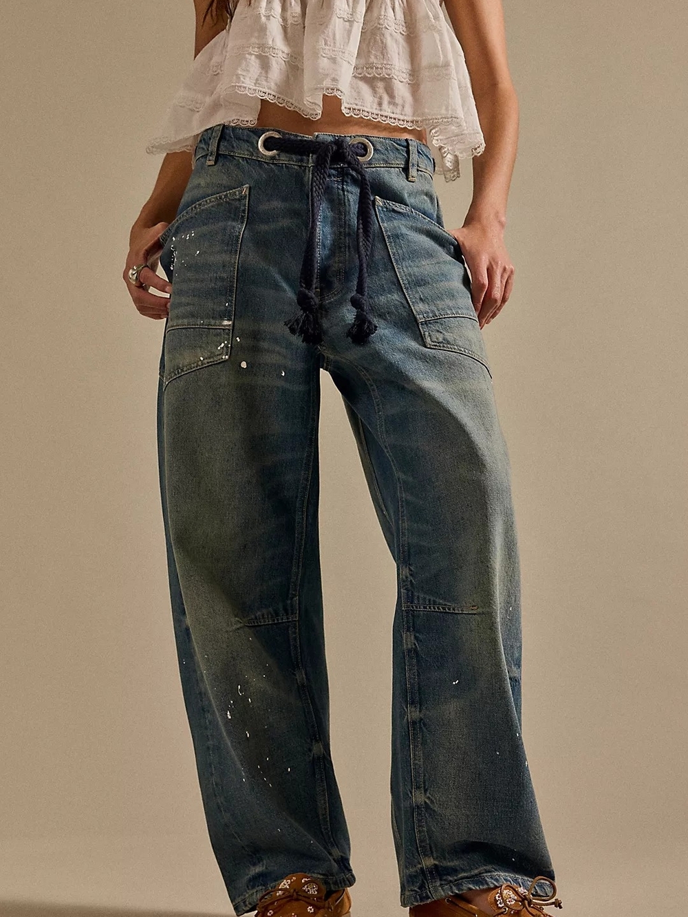 We The Free Moxie Pull-On Barrel Jeans